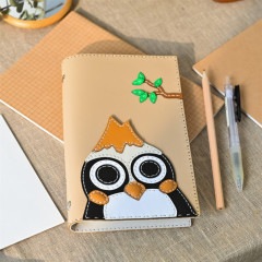 レザーカバーノート　手帳　ペペちゃん　顔写真　Ａ６サイズ　６穴|レザーカバーノート|Handmade レザー製品