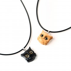 木のネックレス　動物シリーズ　フクロウちゃん|木のネックレス|Handmade木のアクセサリー