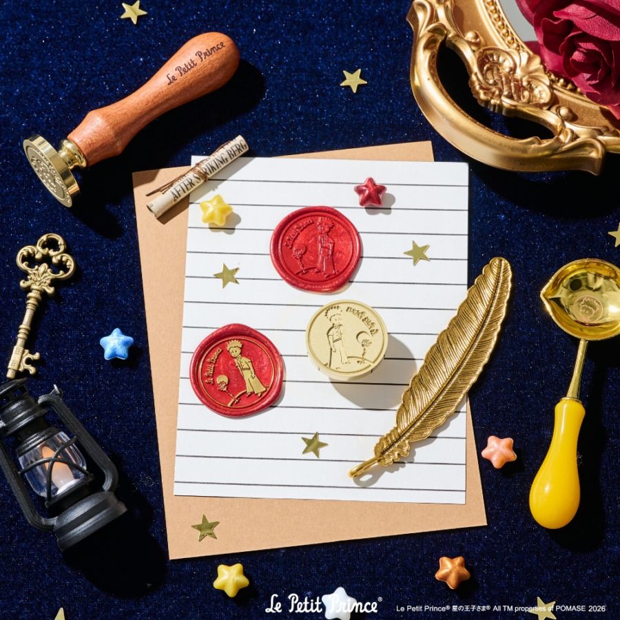 【限定特典付き】★ライセンス商品★Le Petit Prince Stamp Head 星の王子さまスタンプヘッド「バラと王子さま」