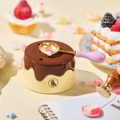 Wax Spoon Standシーリングスタンプメルトポット（陶器製加熱炉）プリン