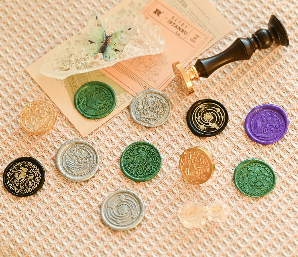 Stamp Headスタンプヘッド　「兎と自転車」