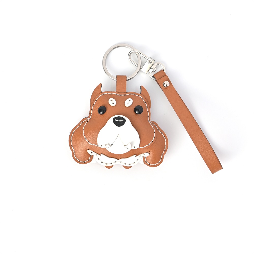 レザー製キーホルダーチャーム WANCOシリーズ・ピットブル