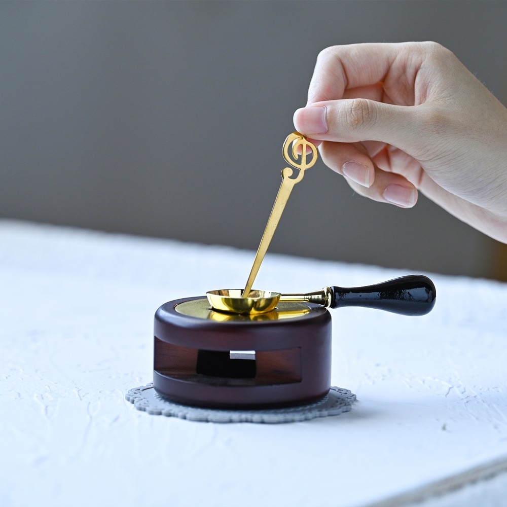 メル太郎　ワックススタンド Wax Muddlerワックス用マドラー かわいい音符デザイン