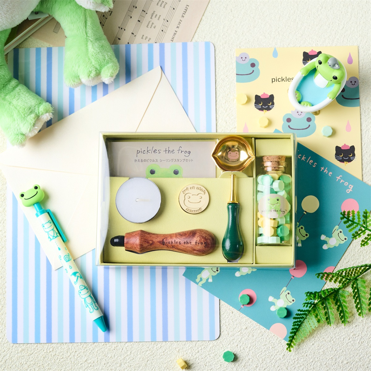 ★コラボ商品★pickles the frog Setかえるのピクルス シーリングスタンプセット