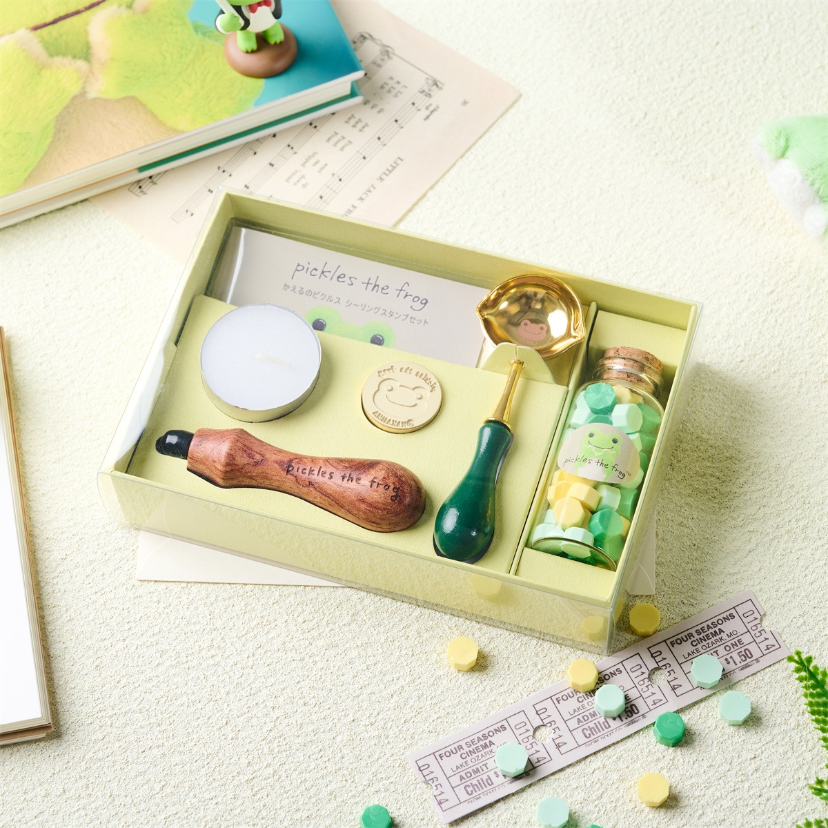 ★コラボ商品★pickles the frog Setかえるのピクルス シーリングスタンプセット