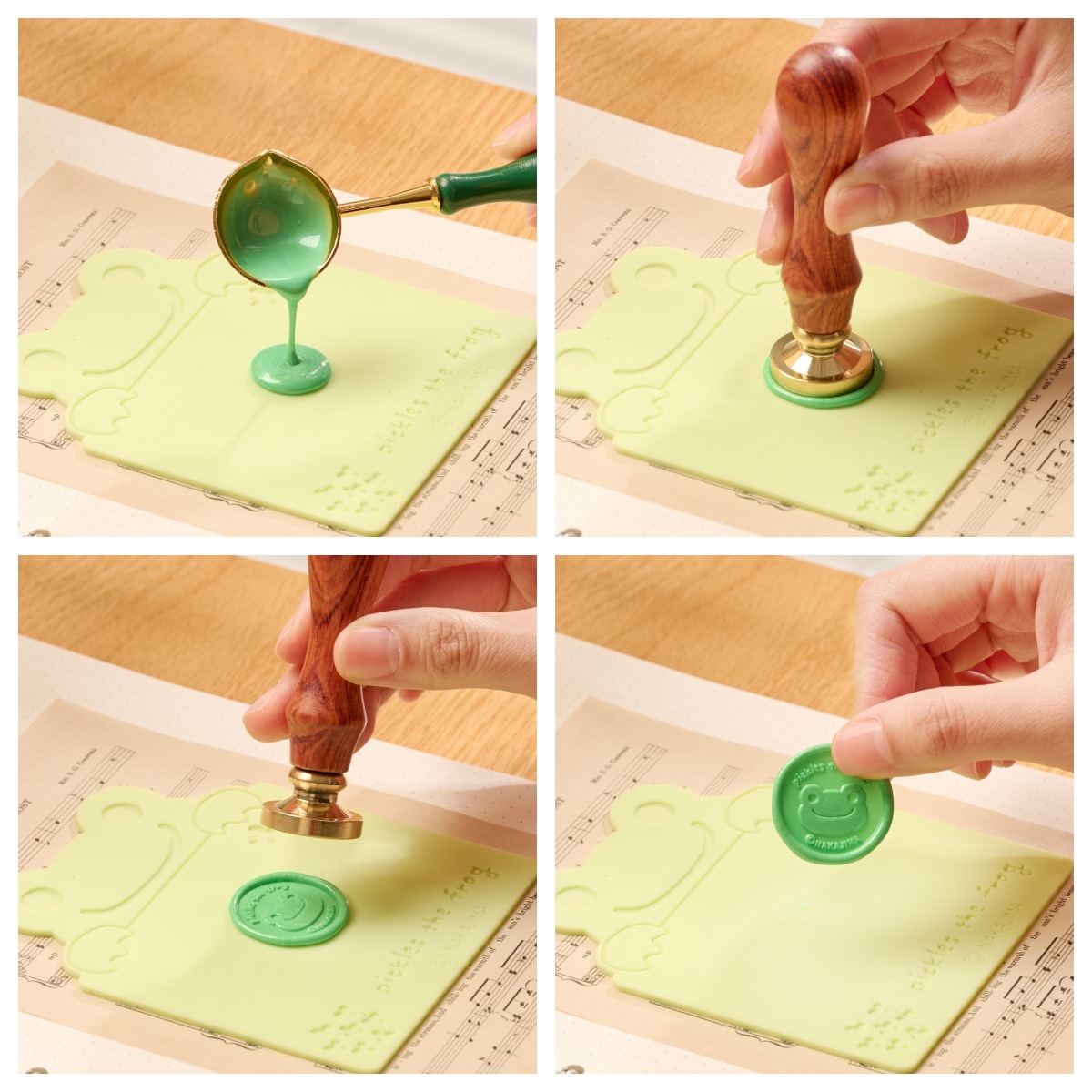 ★コラボ商品★pickles the frog Stamp Matかえるのピクルス シリコンマット