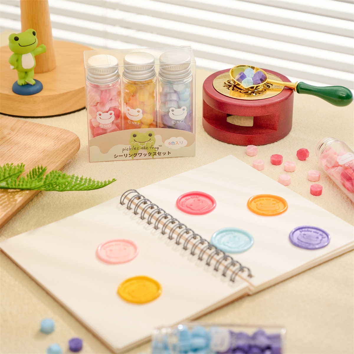 ★コラボ商品★pickles the frog Wax Setかえるのピクルス シーリングワックスセット