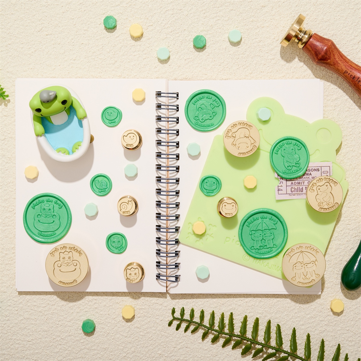 ★コラボ商品★pickles the frog Stamp Headかえるのピクルス スタンプヘッド「ごろりん」