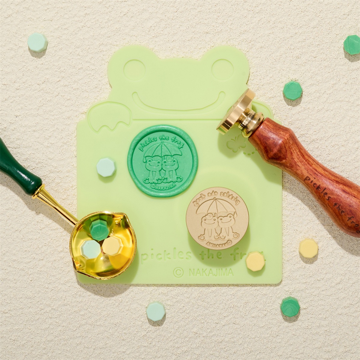 ★コラボ商品★pickles the frog Stamp Headかえるのピクルス スタンプヘッド「あまやどり」