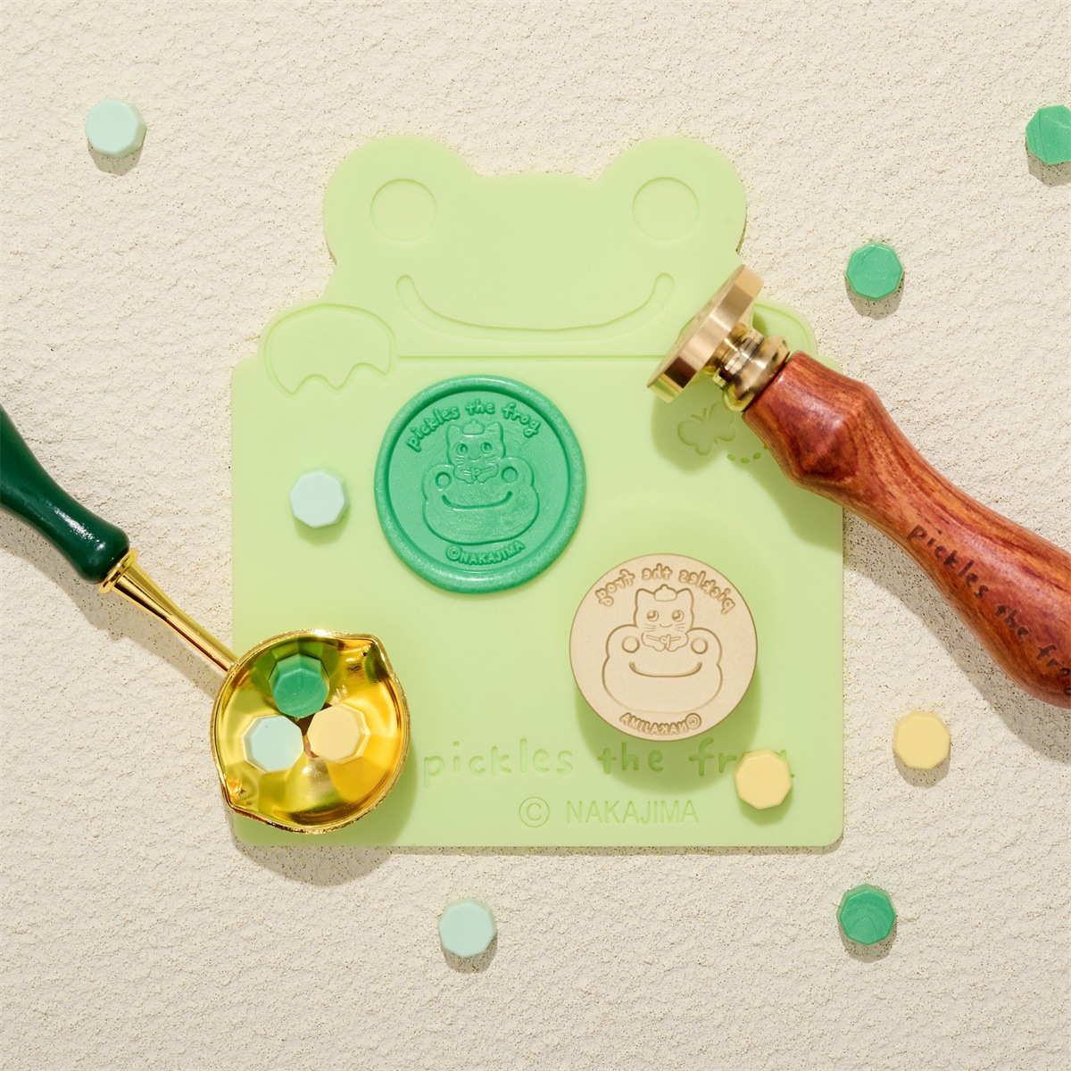 ★コラボ商品★pickles the frog Stamp Headかえるのピクルス スタンプヘッド「ピクルスとピエール」