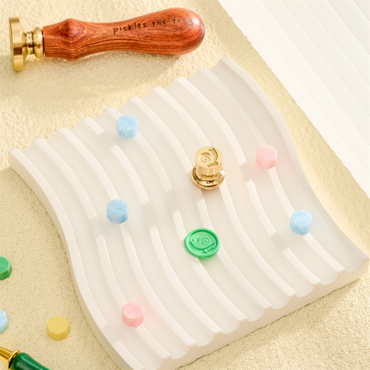 ★コラボ商品★pickles the frog Stamp Headかえるのピクルス スタンプヘッド「かたつむりくん ミニ」