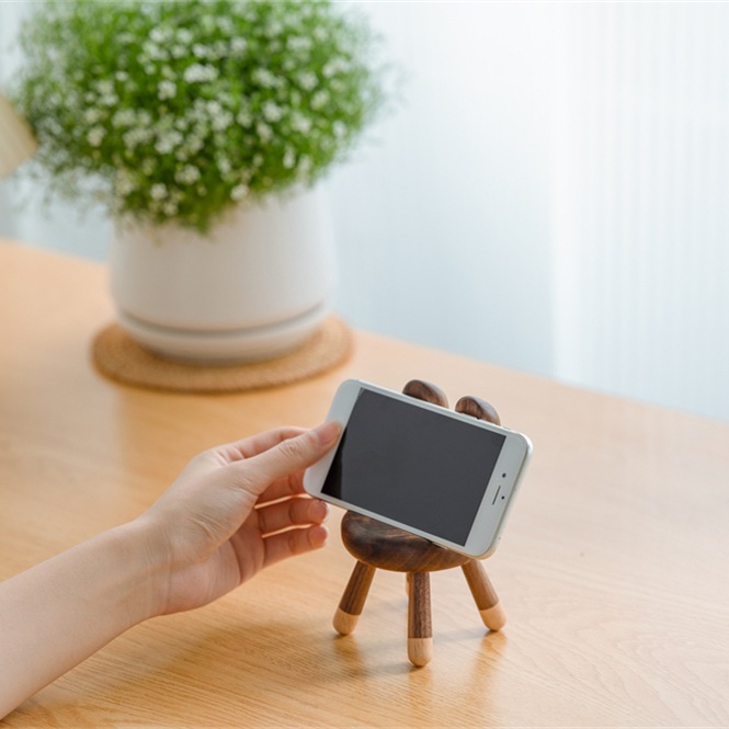 ウサギ椅子のスマホスタンド＆机の小物置き　オフィスセット