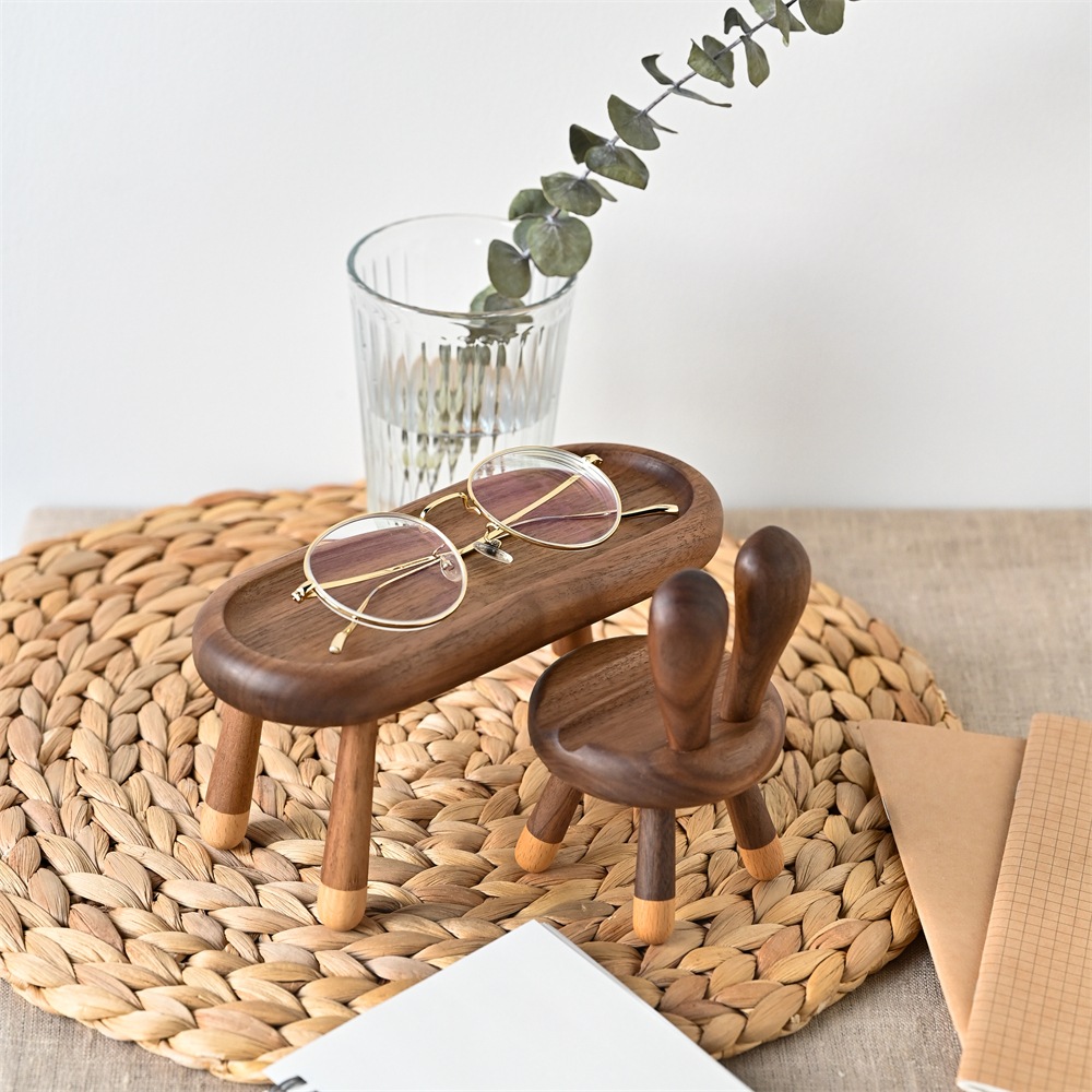 ウサギ椅子のスマホスタンド＆机の小物置き　オフィスセット