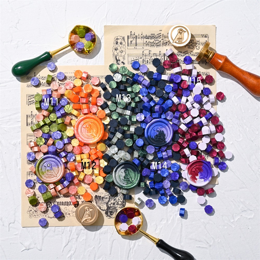 Sealing Waxシーリングワックス　ミックスカラー　M15葡萄酒の雫