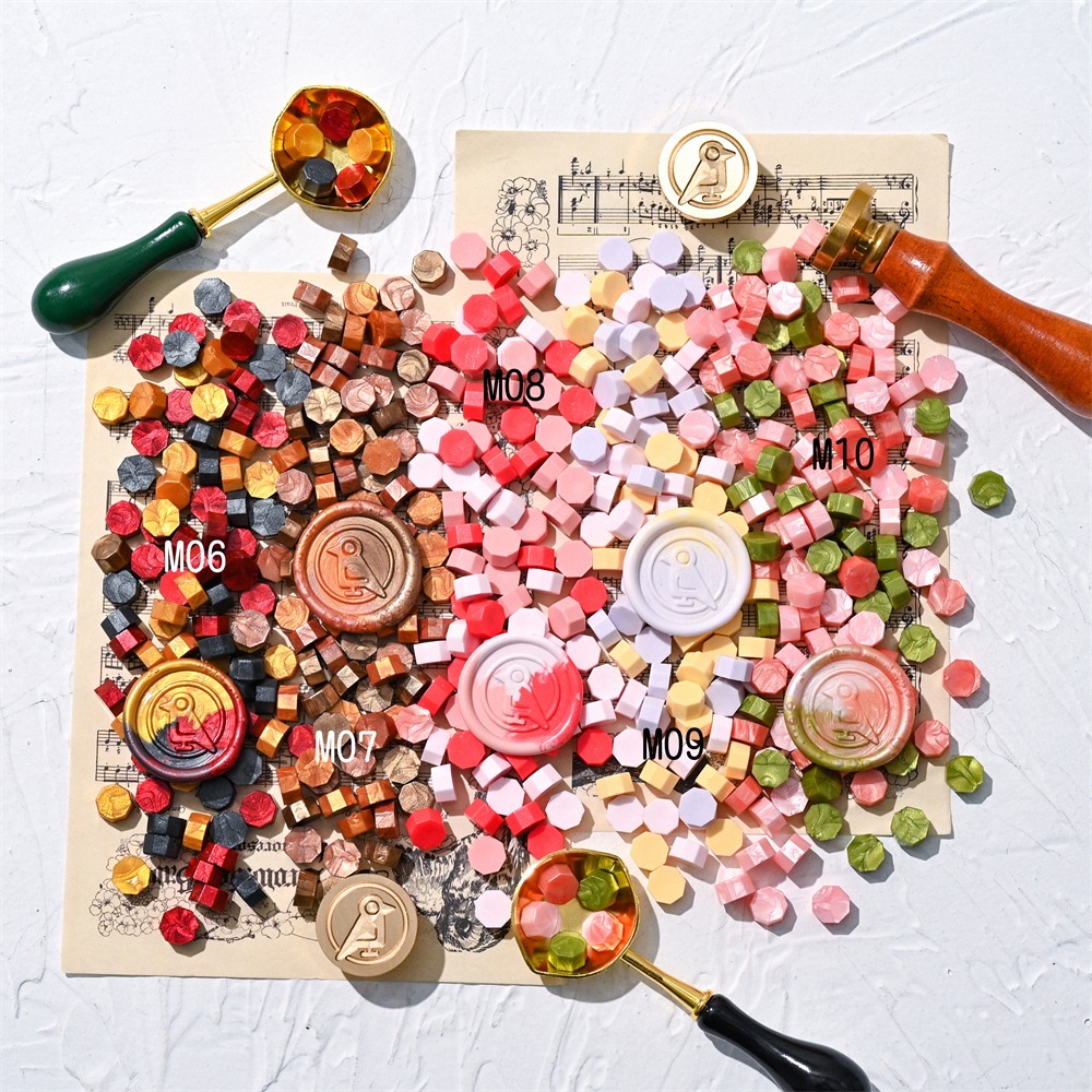 Sealing Waxシーリングワックス　ミックスカラー　M15葡萄酒の雫