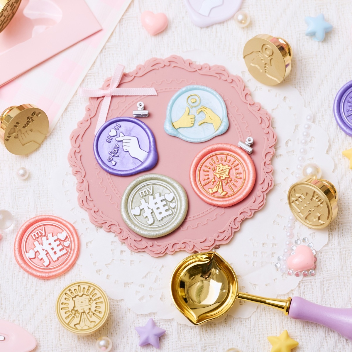 Stamp Headスタンプヘッド・推し活シリーズ「指ハート」