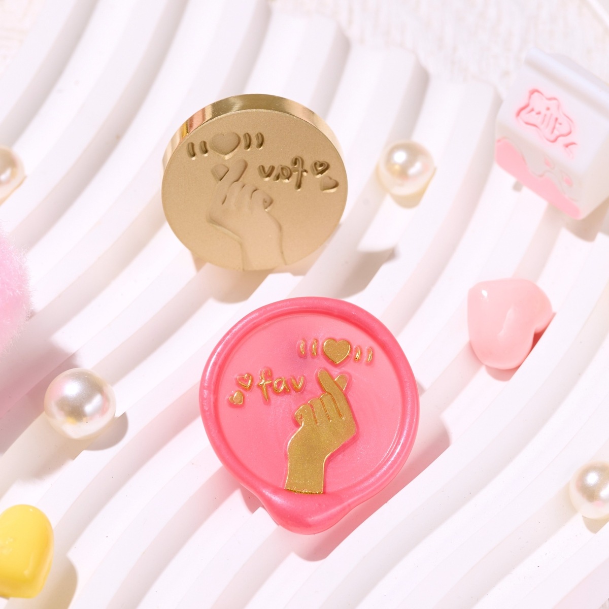 Stamp Headスタンプヘッド・推し活シリーズ「指ハート」