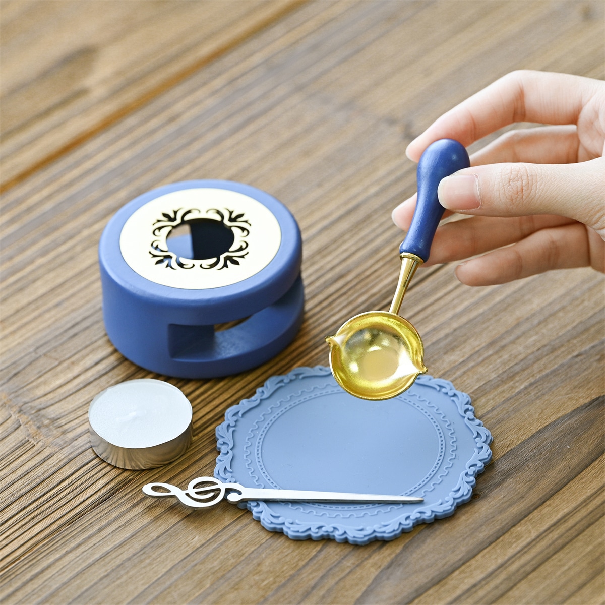 Item Setシーリングスタンプアイテムのフルセット BLUE 初めての方におすすめ!