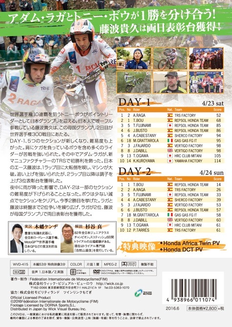 2016 FIM�ȥ饤�����������긢 ��2�� STRIDER���ܥ����ץ�