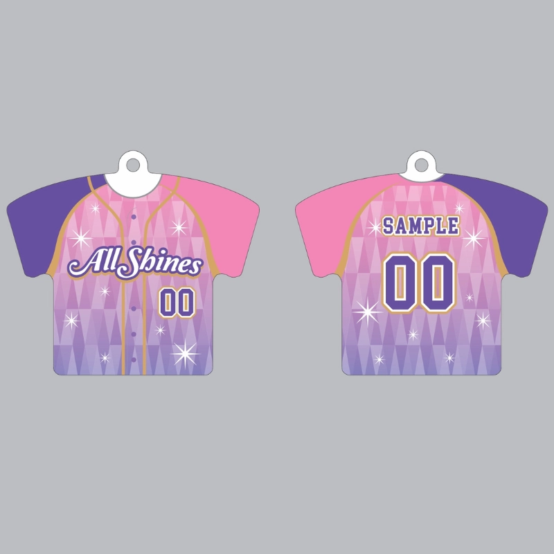 栃木さくらカップ2025【むさし野硬式野球団オールシャインズ】ユニフォーム型キーホルダー【受注商品】