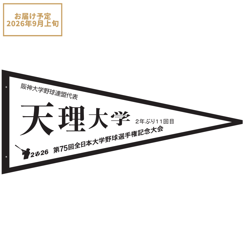 第75回全日本大学野球選手権記念大会 ペナント 阪神大学野球連盟