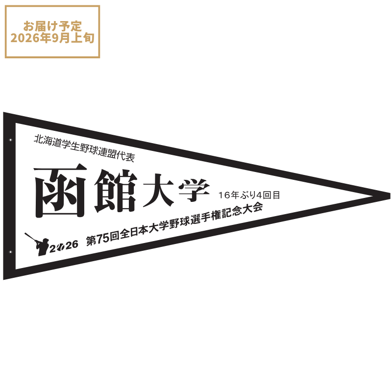 第75回全日本大学野球選手権記念大会 ペナント 北海道学生野球連盟