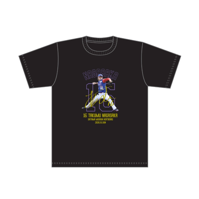埼玉武蔵ヒートベアーズ 長坂拓夢選手引退記念Tシャツ