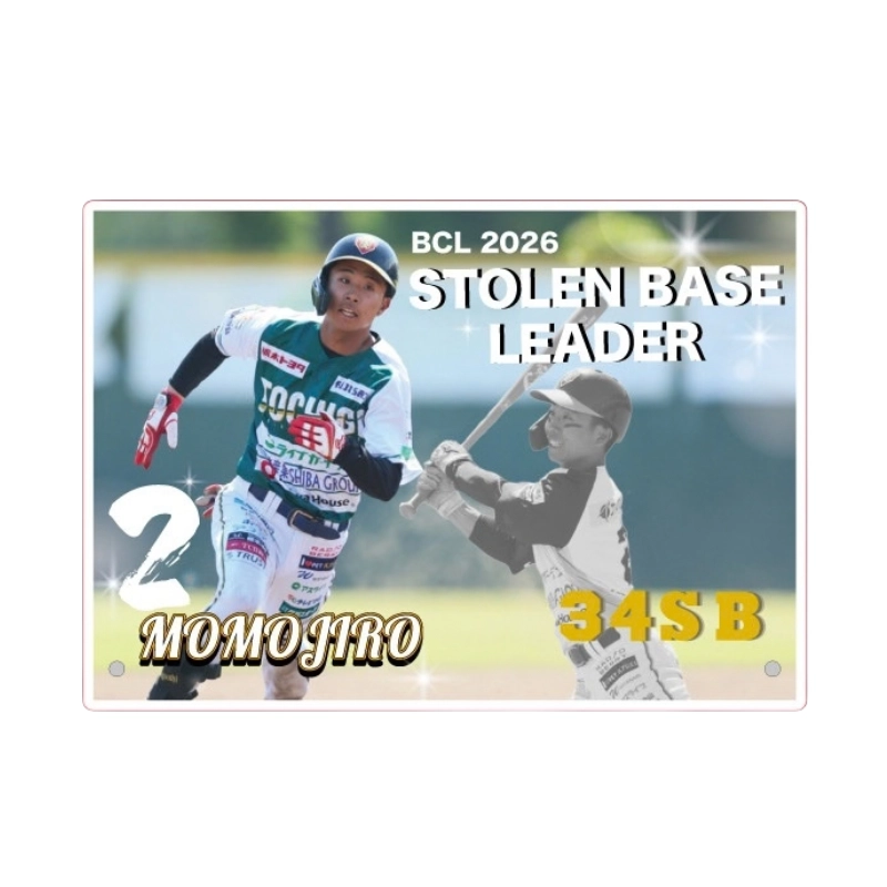 栃木ゴールデンブレーブス 2026タイトル記念アクリルパネル【桃次郎選手】【受注商品】