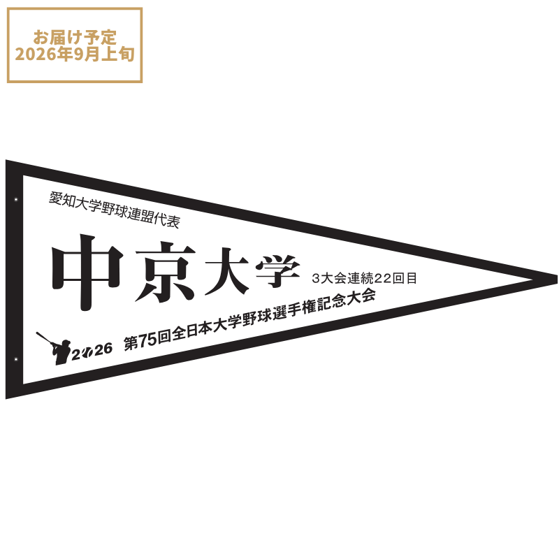第75回全日本大学野球選手権記念大会 ペナント 愛知大学野球連盟
