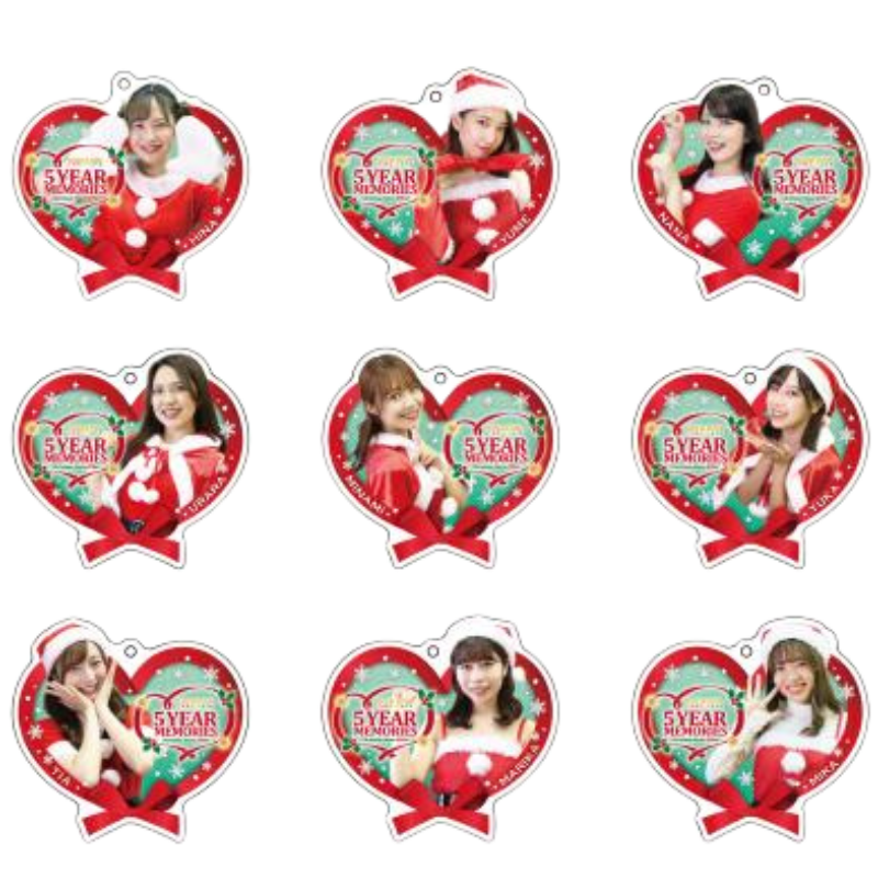 GOLD LUSH 2022　5 year Memories ハート型アクリルキーホルダー(ランダム全9種)