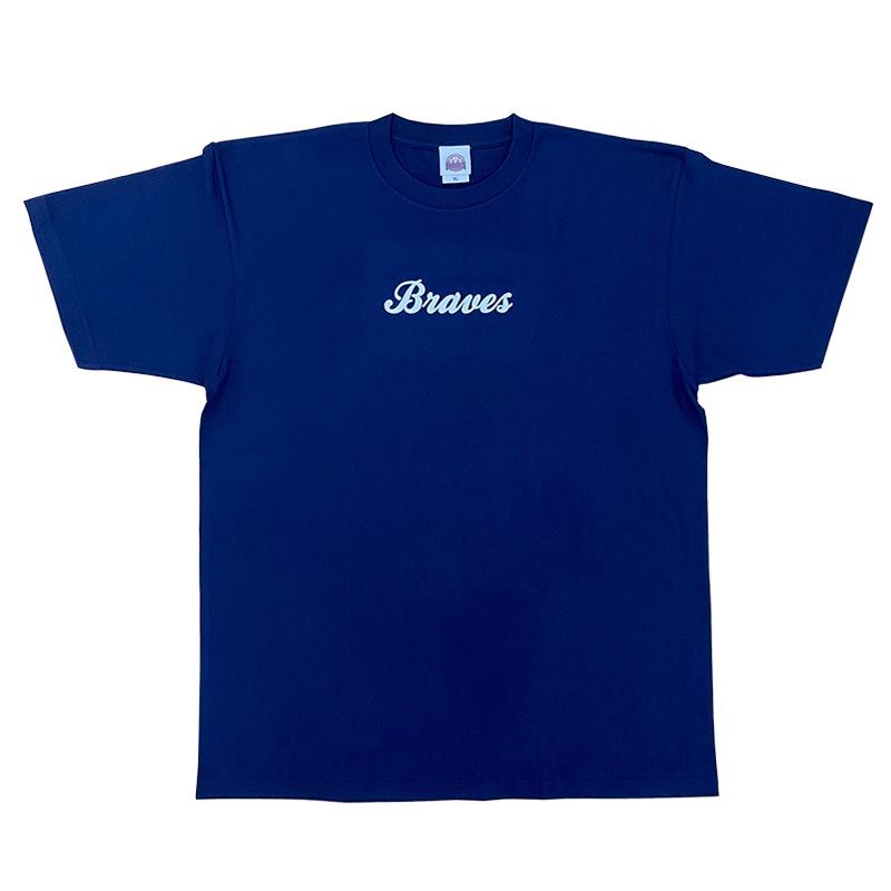 BRAVES Tシャツ ネイビー XL
