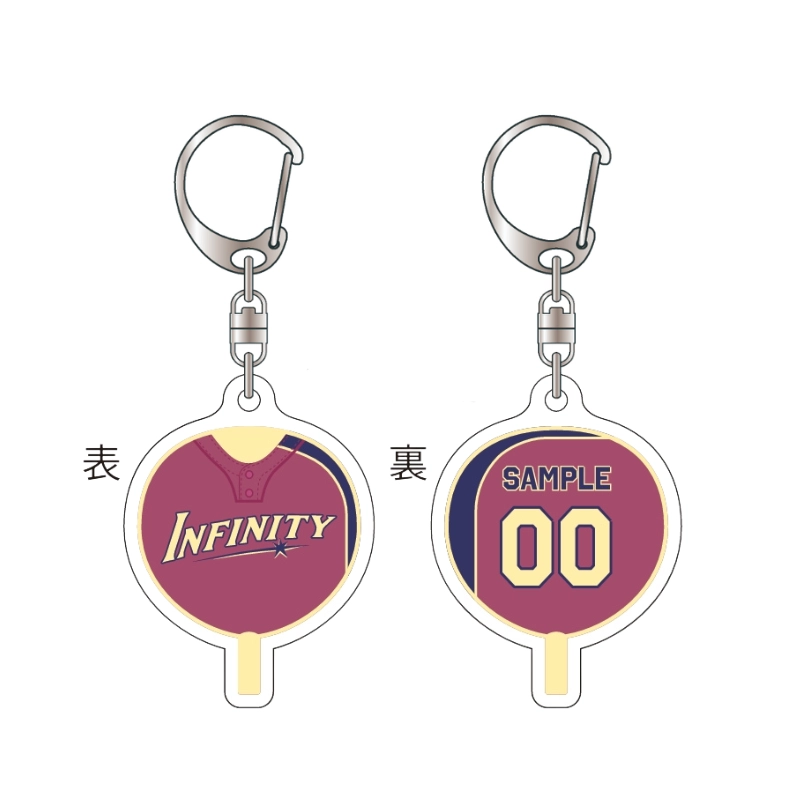 栃木さくらカップ2026【INFINITY Jr.】うちわ型アクリルキーホルダー【受注商品】