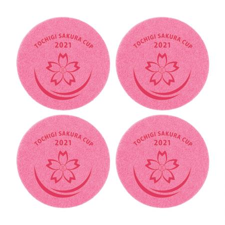 栃木さくらカップ2021×Shibaful コースター(4枚セット)