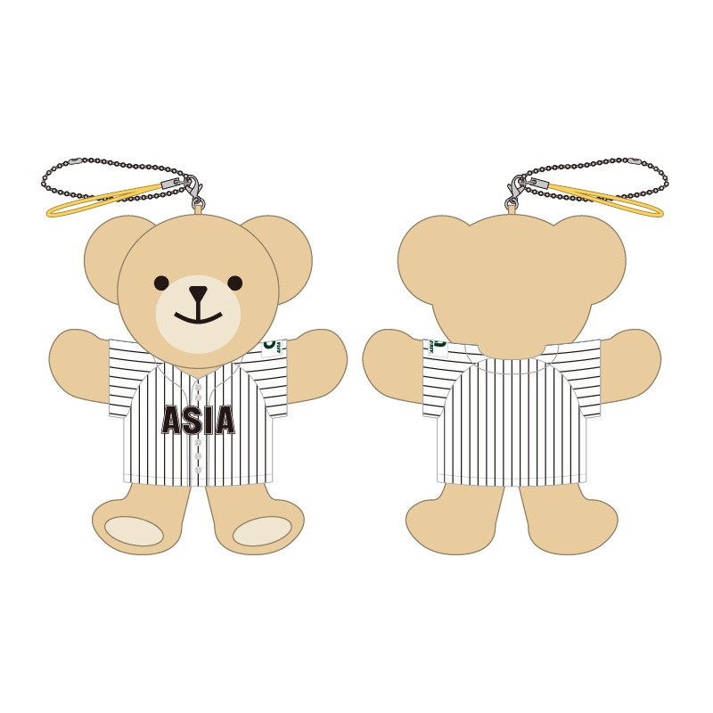 東都大学野球【亜細亜大学】ベアキーホルダー25【受注商品】