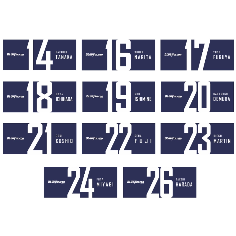 豊田合成ブルーファルコン名古屋 ナンバータオル