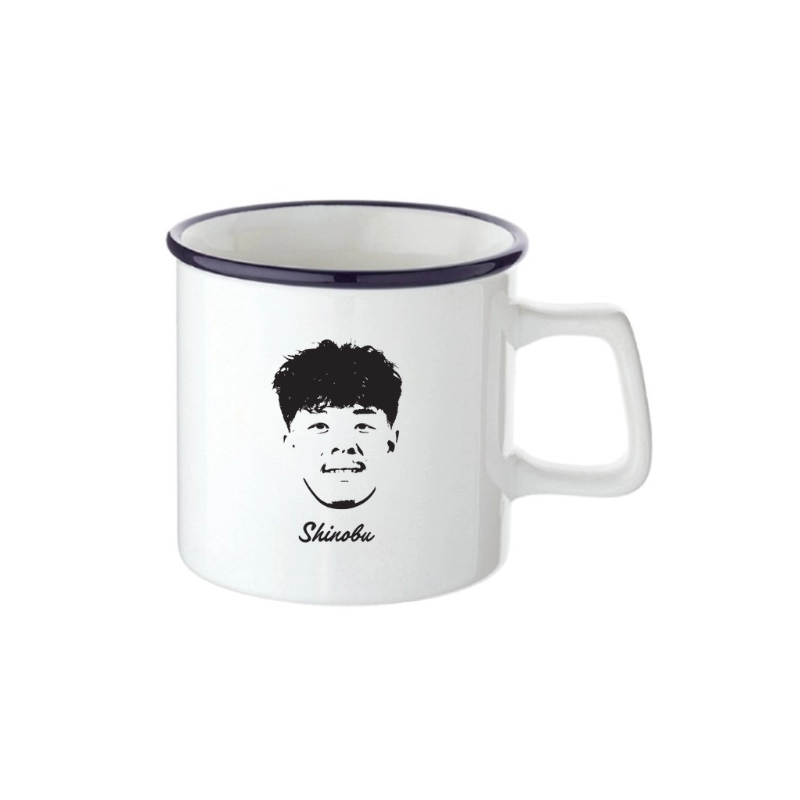 クボタスピアーズ スピメンTOP５ ホーロー風マグカップ（藤原選手）