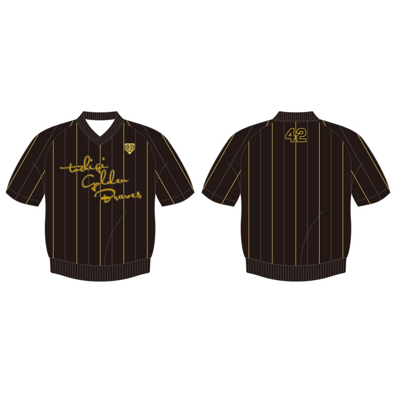 栃木ゴールデンブレーブス 2025選手着用モデル チャージトップ【選手番号】【受注商品】