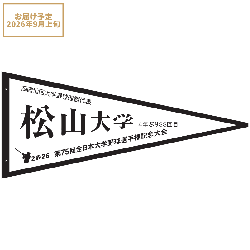 第75回全日本大学野球選手権記念大会 ペナント 四国地区大学野球連盟