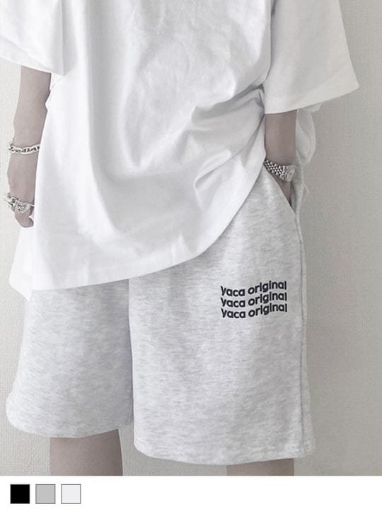 【4/6(月)19:00再販】Logo Print Sweat Half PT