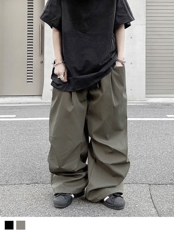 work gathered pants