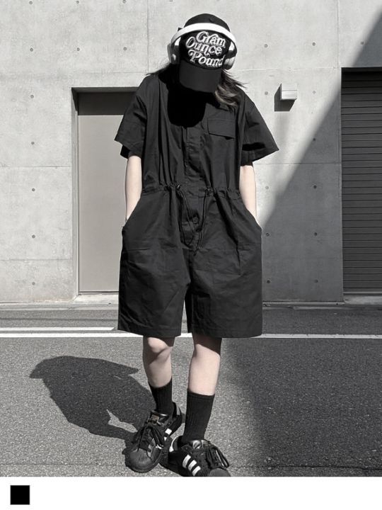 half sleeve jump suit