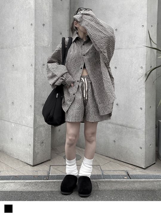 【5/15(金19:00発売)】Wrinkle Check Shirt Setup