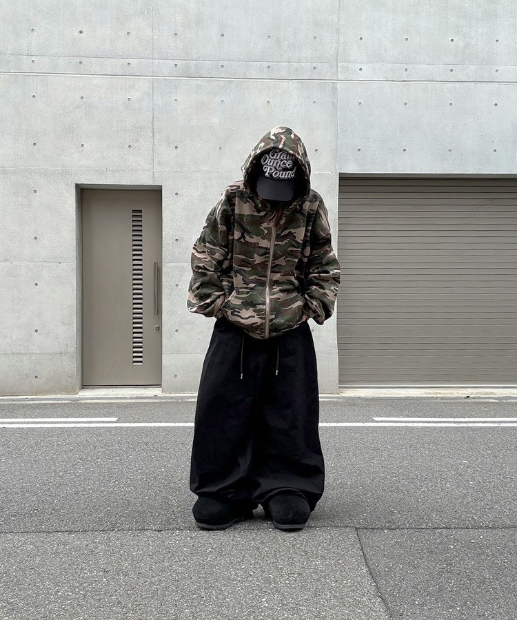 Camouflage Pattern Zip Hoodie
