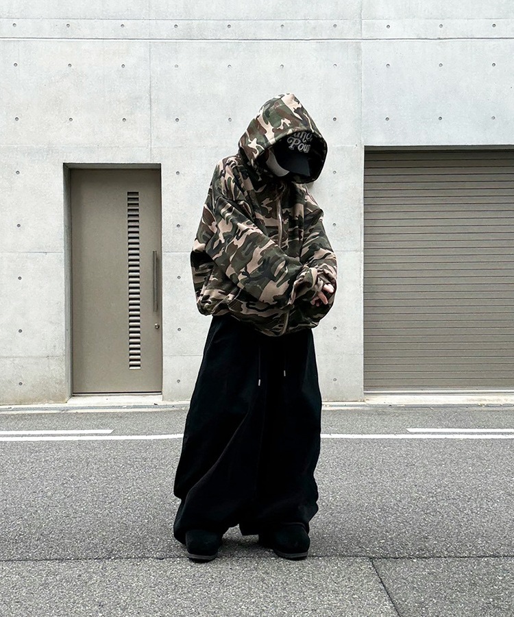 Camouflage Pattern Zip Hoodie
