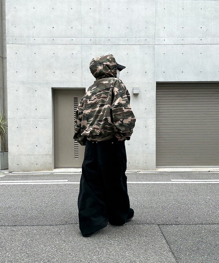 Camouflage Pattern Zip Hoodie