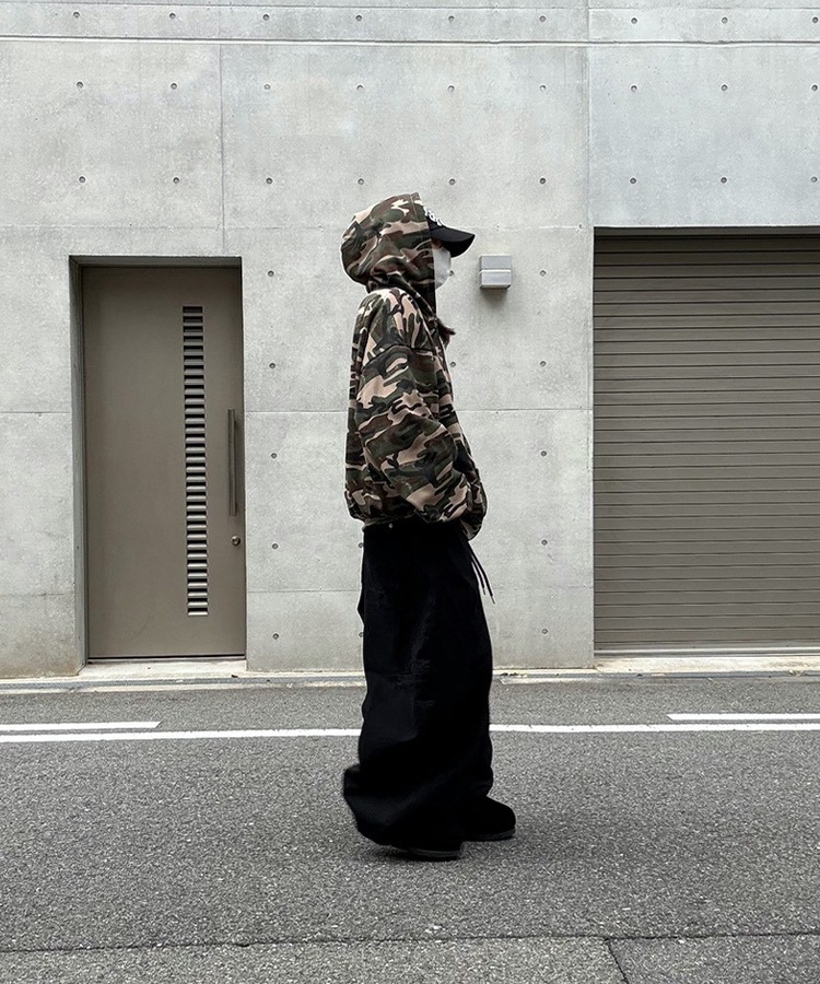Camouflage Pattern Zip Hoodie