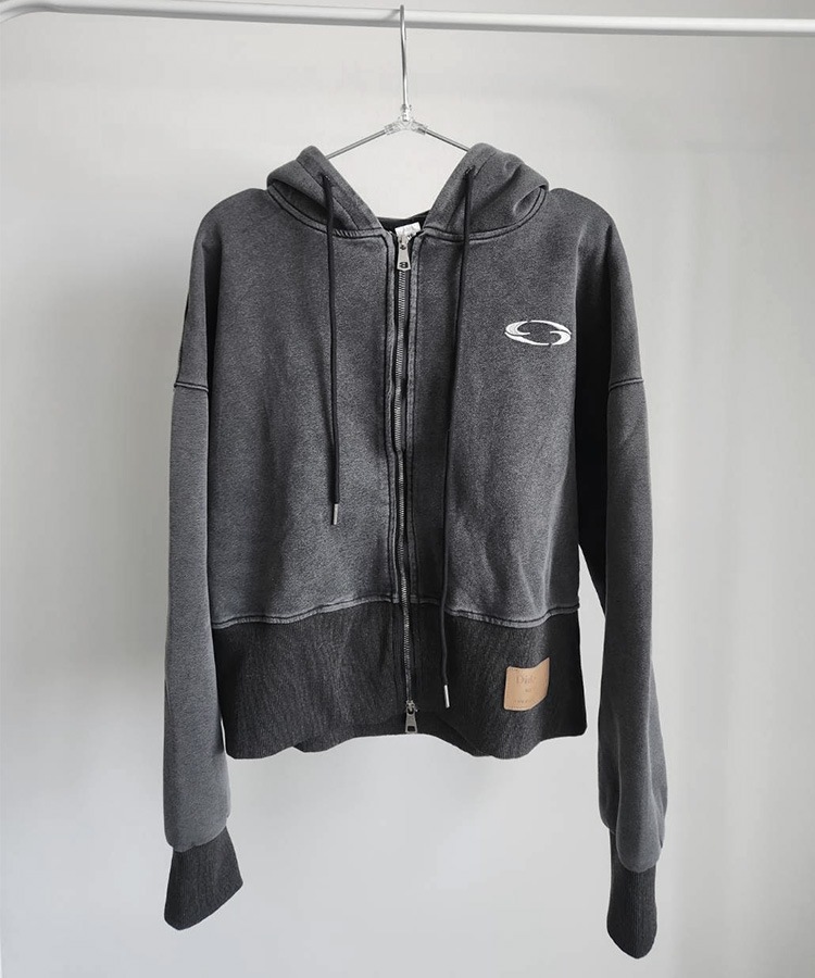 Pigment Short Zip Hoodie