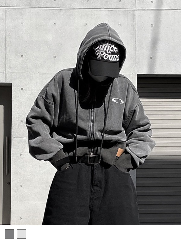 Pigment Short Zip Hoodie