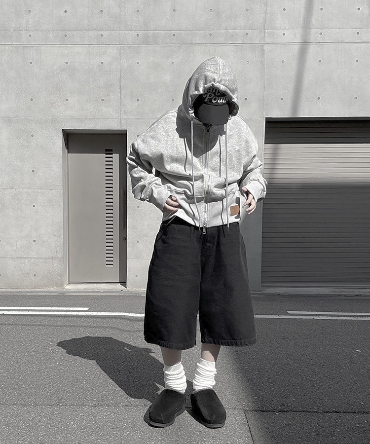 Pigment Short Zip Hoodie
