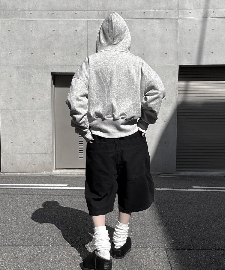 Pigment Short Zip Hoodie
